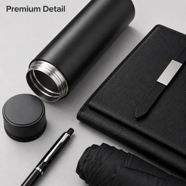 4pc Business Thermos Umbrella Notebook - Image 4