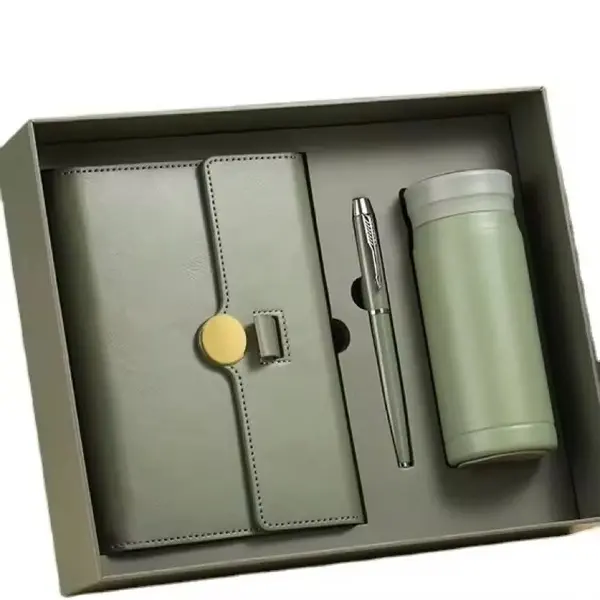 Sage Green Notebook Pen Thermos