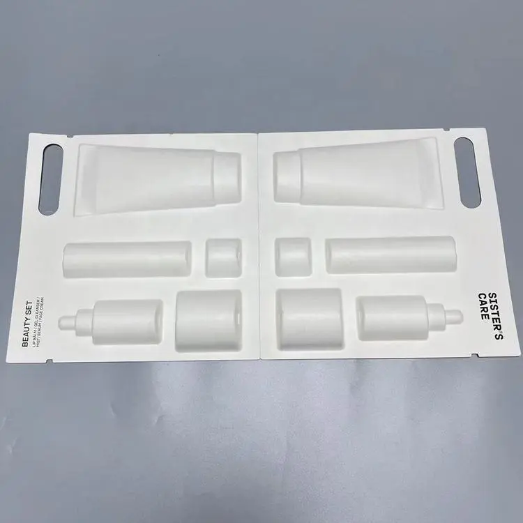 Paper Pulp Skincare Full Set of Cosmetics Products Handle Box - Image 3