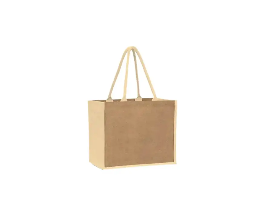 Natural Jute Tote Bag With Durable Handles - Image 4