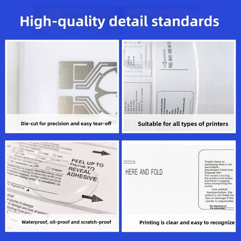 Thermal Adhesive Baggage Tag - Image 2