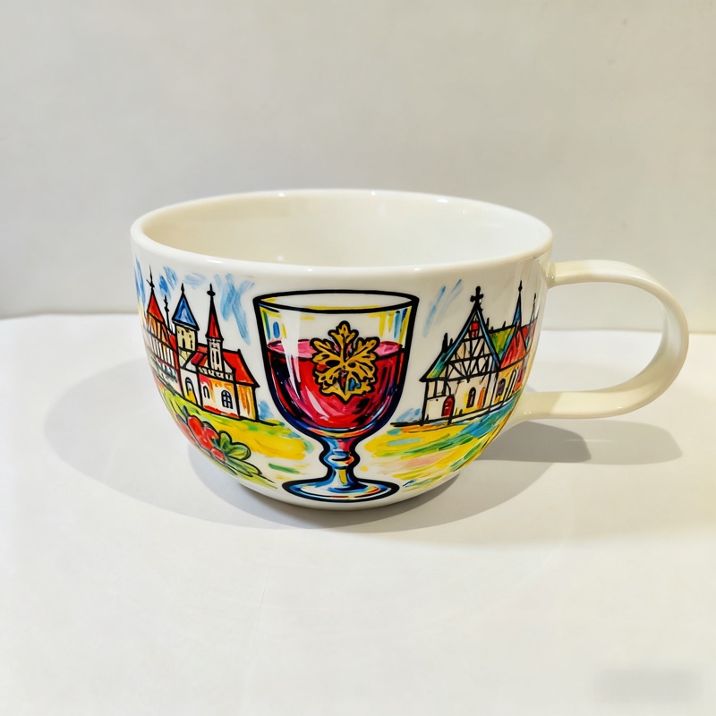Handpainted Porcelain Mug - Image 3