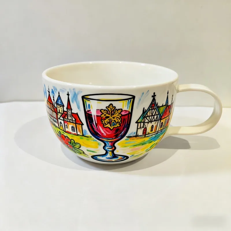 Handpainted Porcelain Mug - Image 3