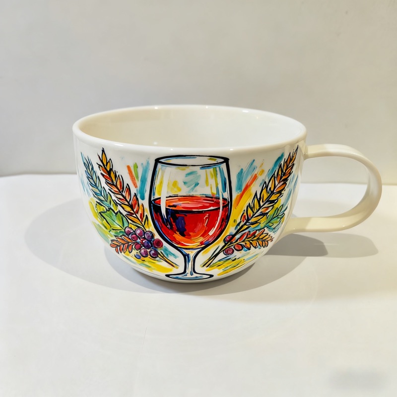 Handpainted Porcelain Mug - Image 4
