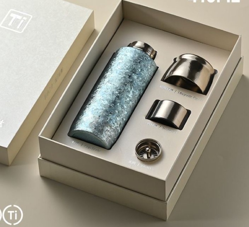 Titanium Cup Flask - Image 3