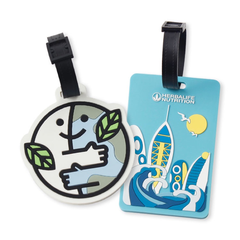 Round Personalized Luggage Tag