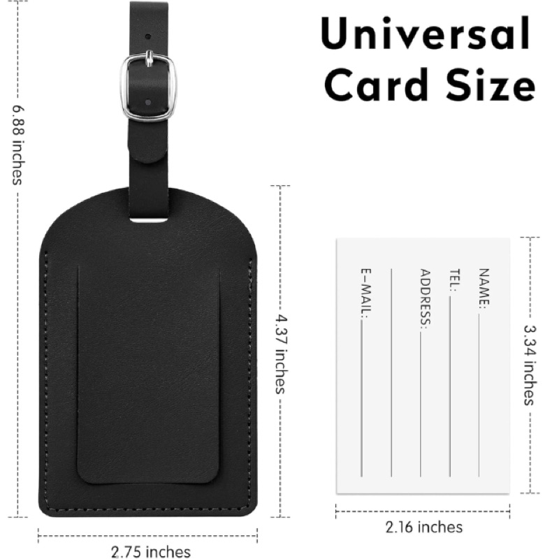 Pu Leather Baggage Bag Tag - Image 2