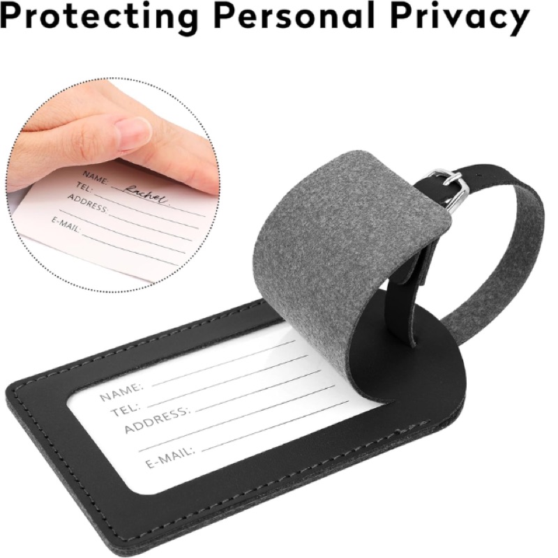 Pu Leather Baggage Bag Tag - Image 3