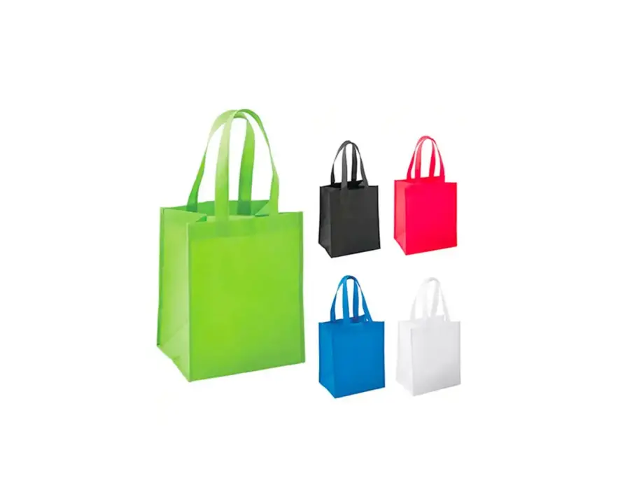 Multi-Color Reusable Non-Woven Fabric Tote Bags With Durable Handles For Shopping &amp; Promotional Use